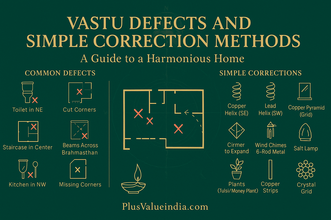 Vastu Defects and Simple Correction Methods: A Guide to a Harmonious Home