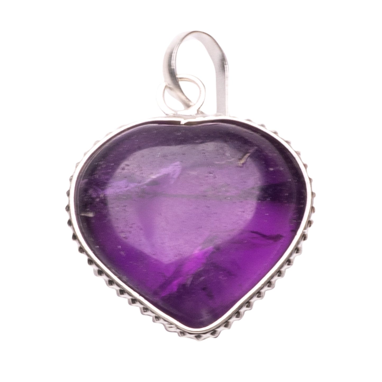 Amethyst Heart Shape Pendant