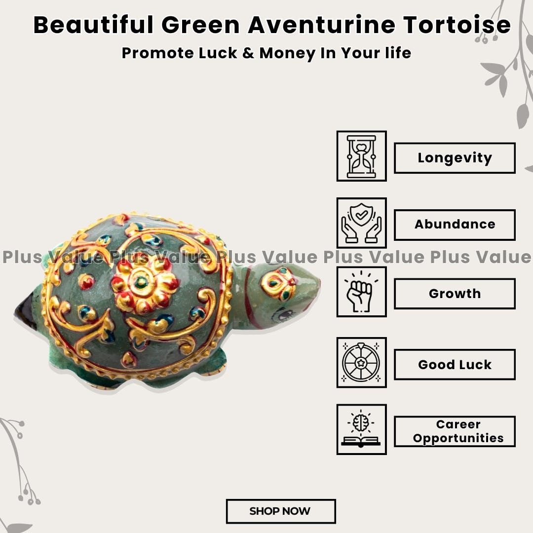 Beautiful Green Aventurine Tortoise