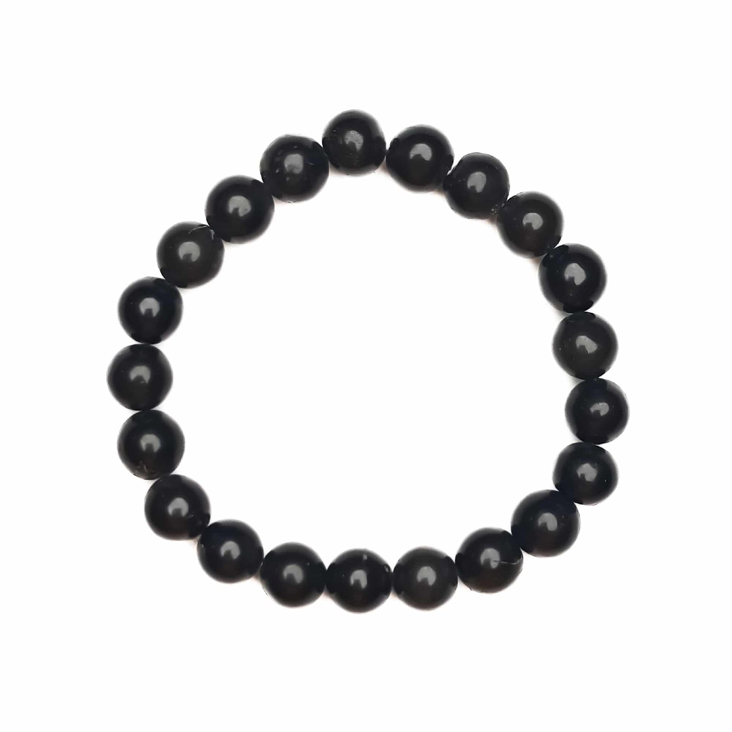 Black Agate Bracelet 9mm Healing Reiki