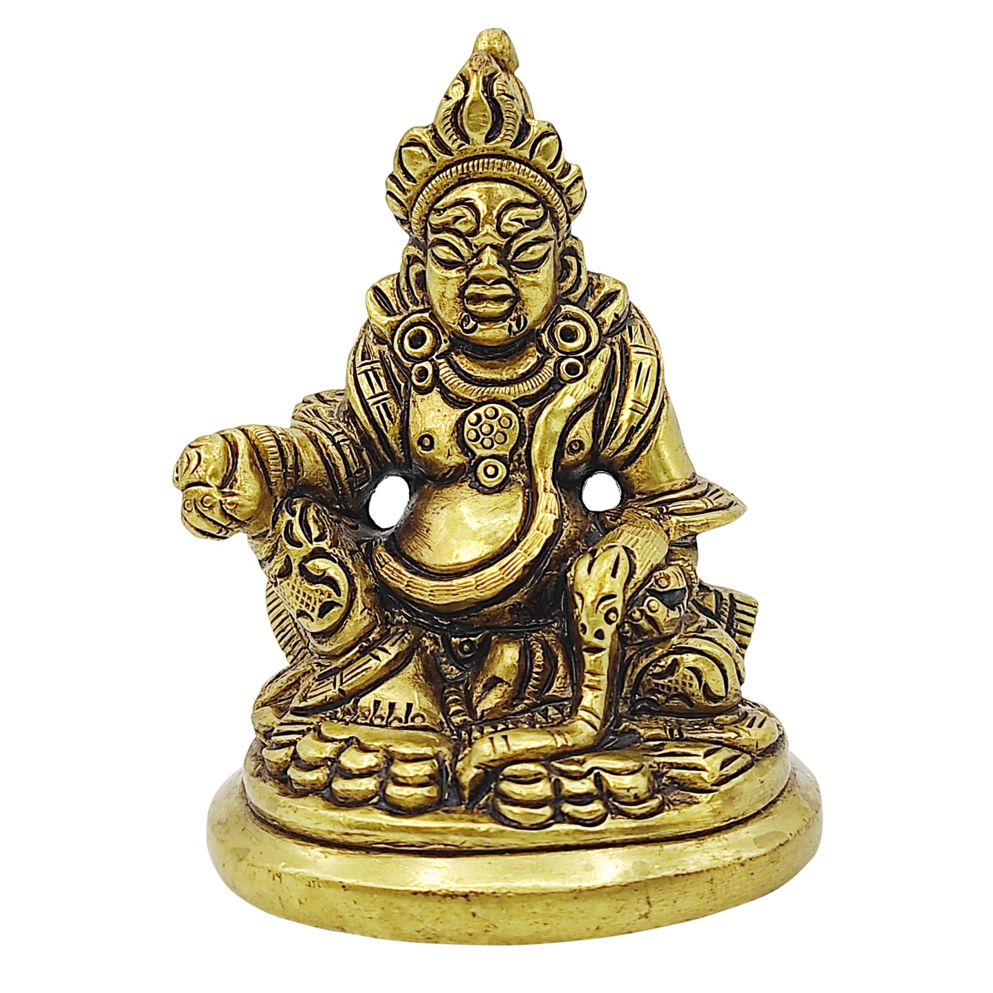 Brass Lord Kubera 3inch