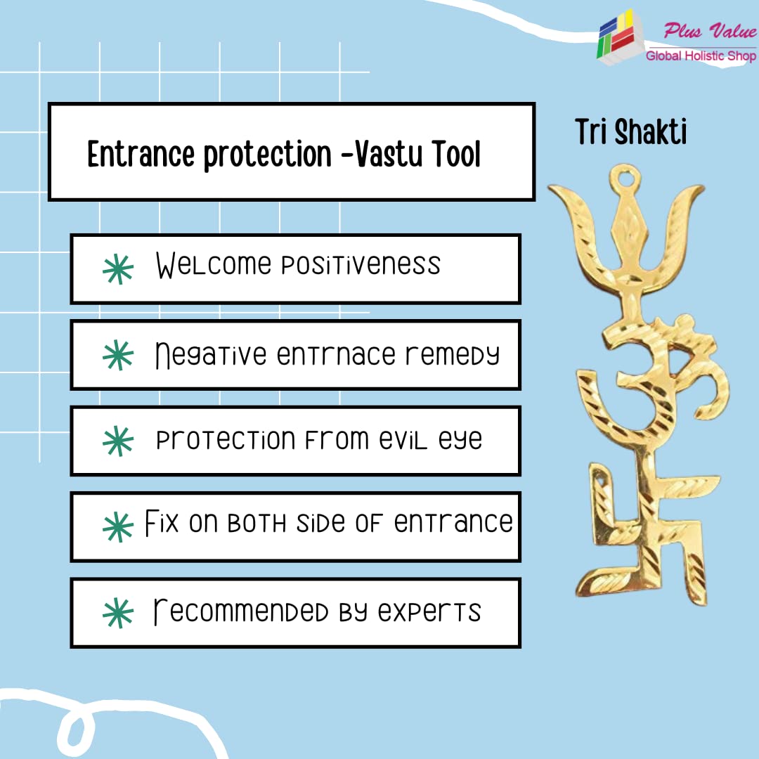 Brass Om Swastik Trishul