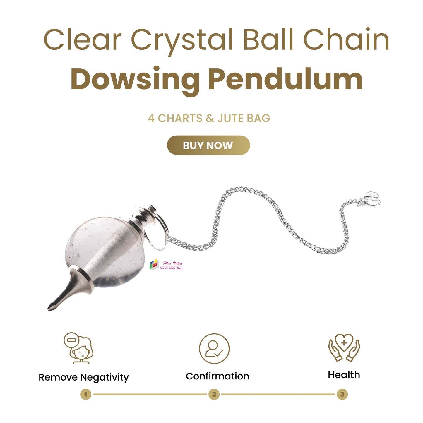 Clear-Crystal-Ball-Chain-Dowsing-Pendulum