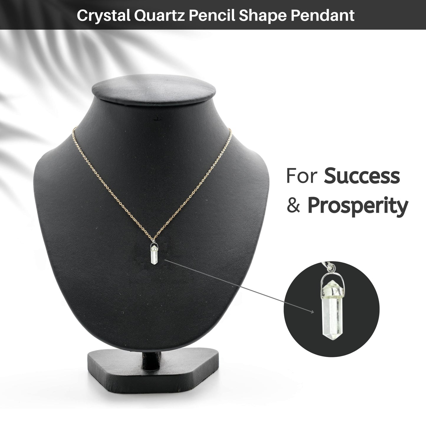 Crystal-Quartz-Pendant-Pencil-Shape-Silver-Cap