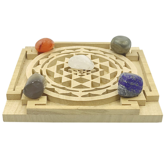 Crystal Vastu Grid on Shri Yantra Plate Product