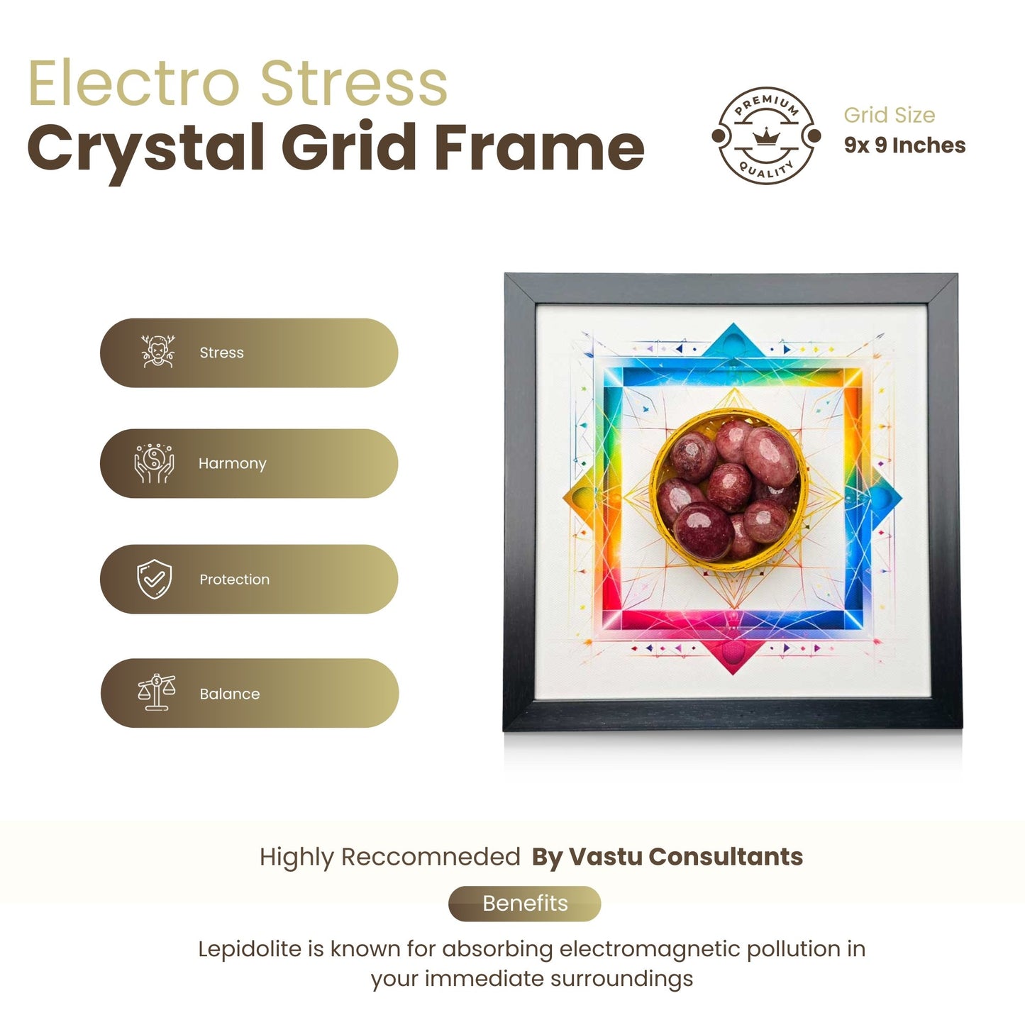 Electro-Stress-Crystal-Grid-Frame