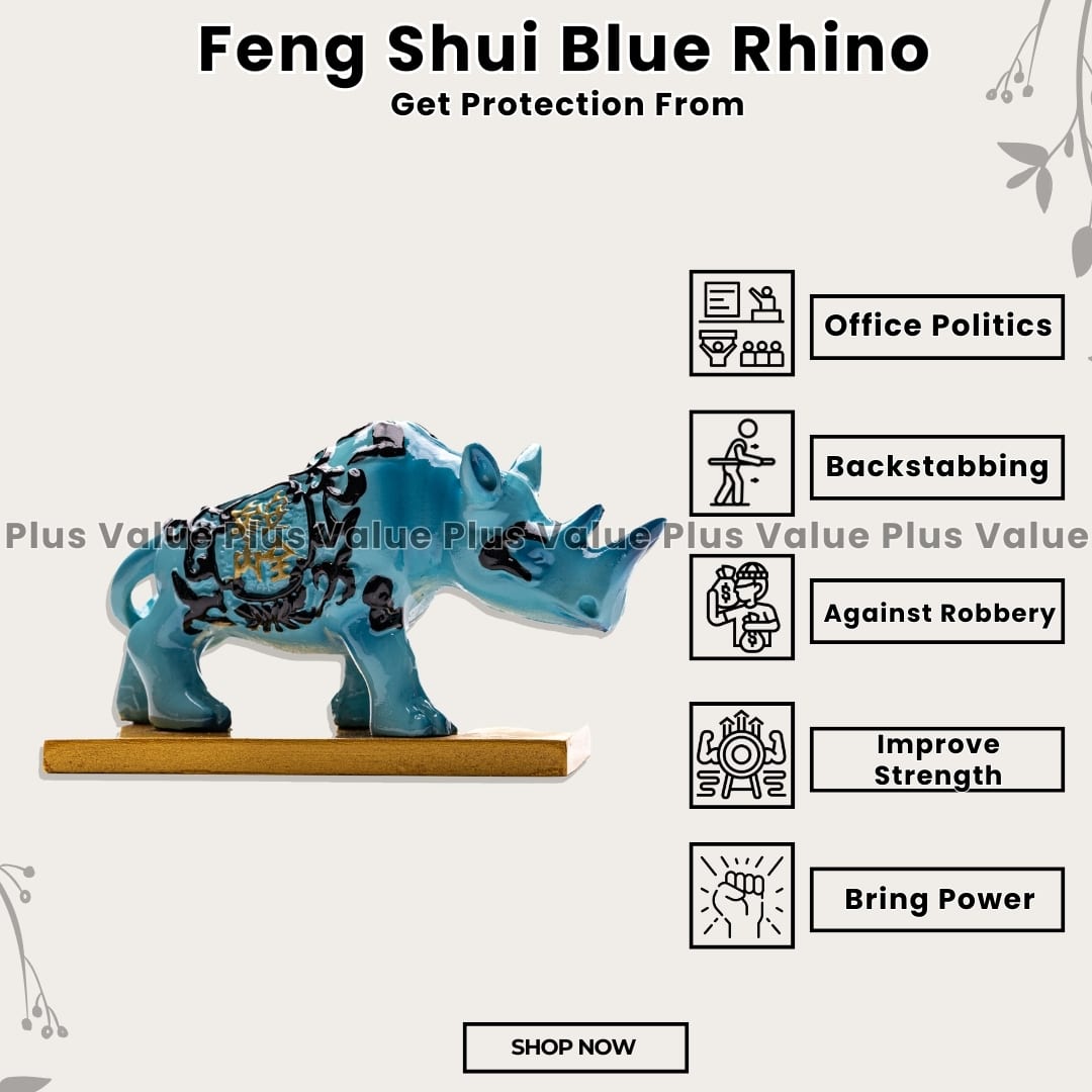 Feng Shui Blue Rhino