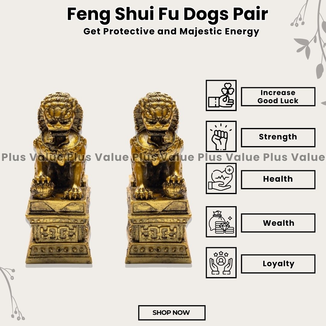 Feng Shui Fu Dogs Pair