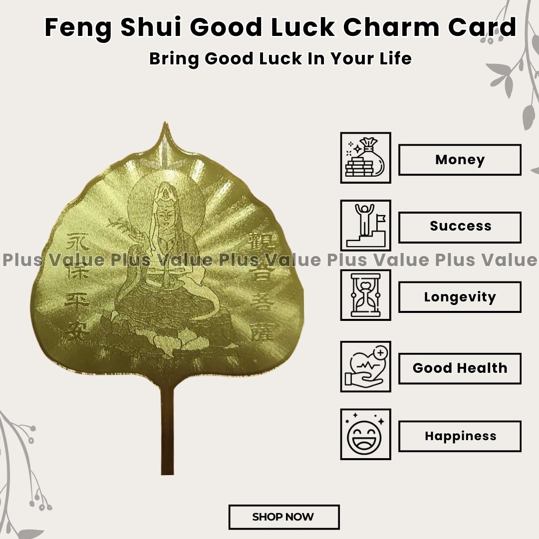 Feng Shui Good Luck Charm Card