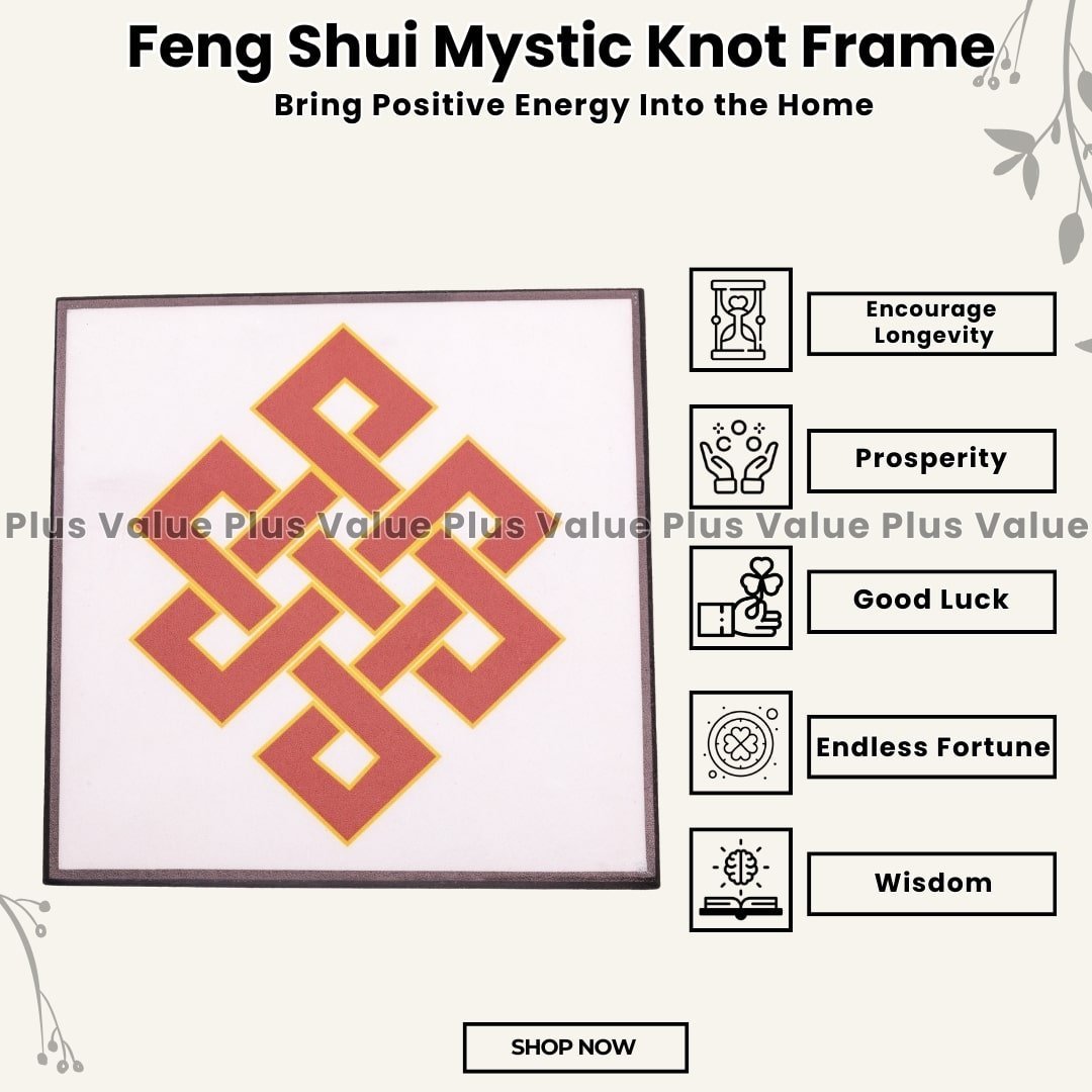 Feng Shui Mystic Knot Frame, a "magical knot” that knots together the past, present, and future - plusvalueindia
