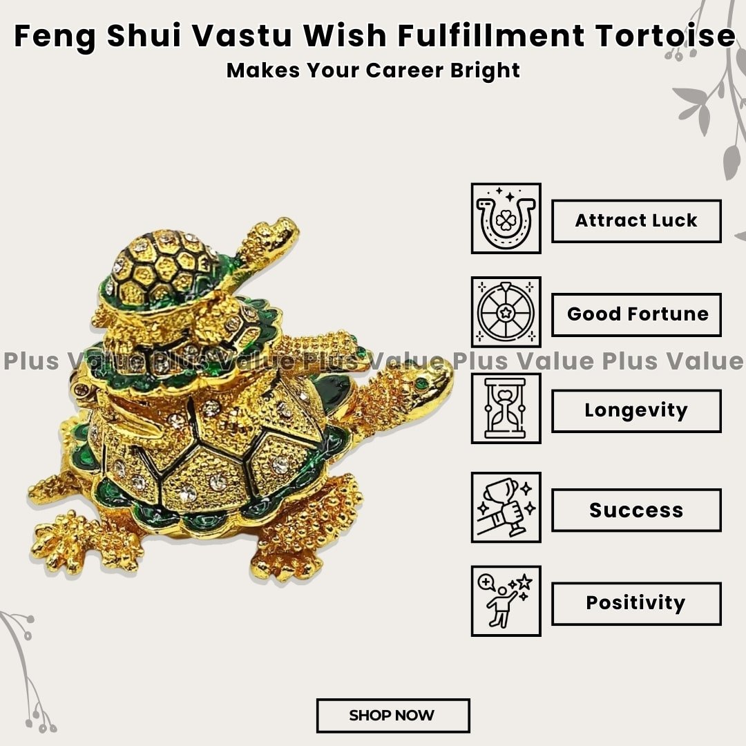 Feng Shui Vastu Wish Fulfillment Tortoise
