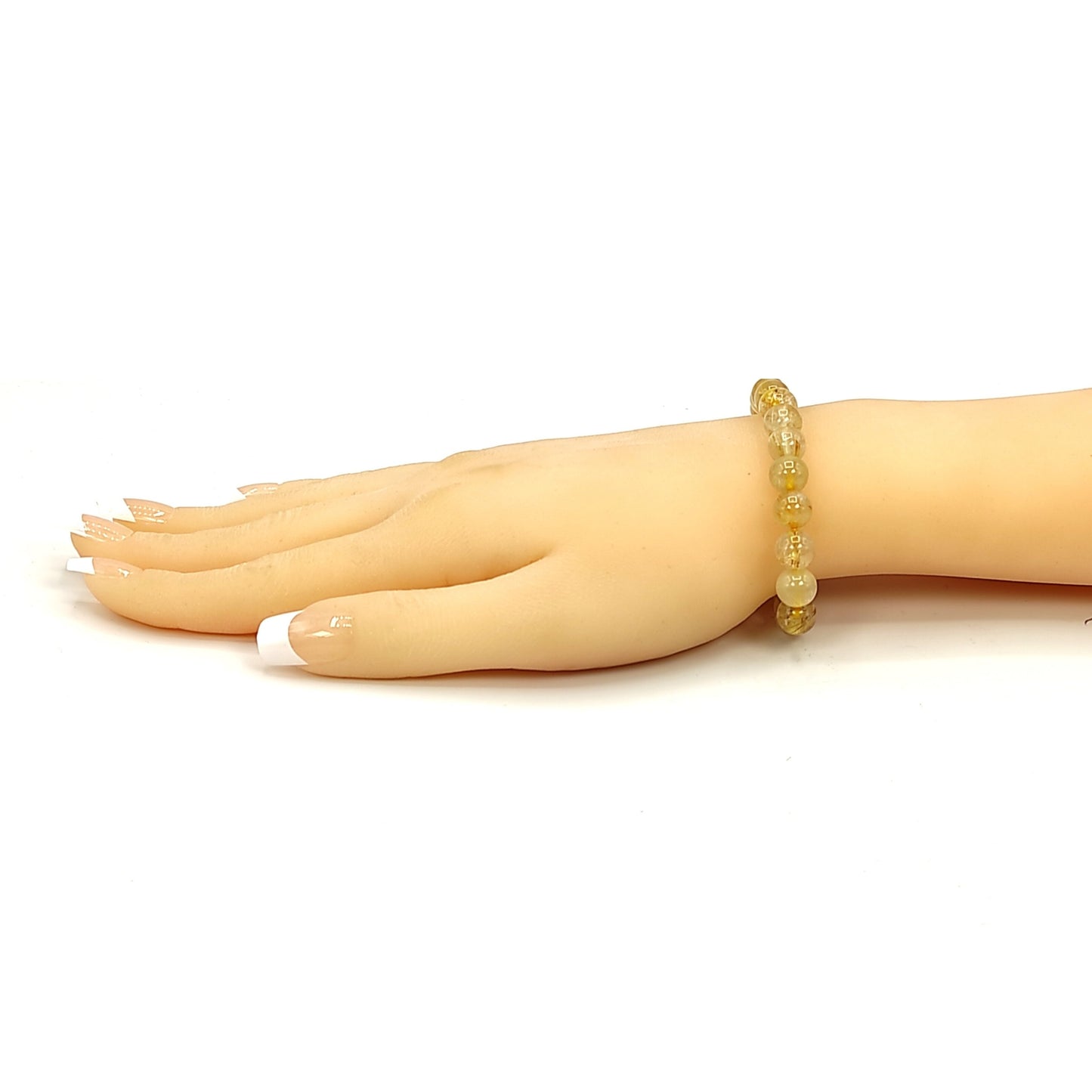Golden Rutile Stone 8mm Bracelet
