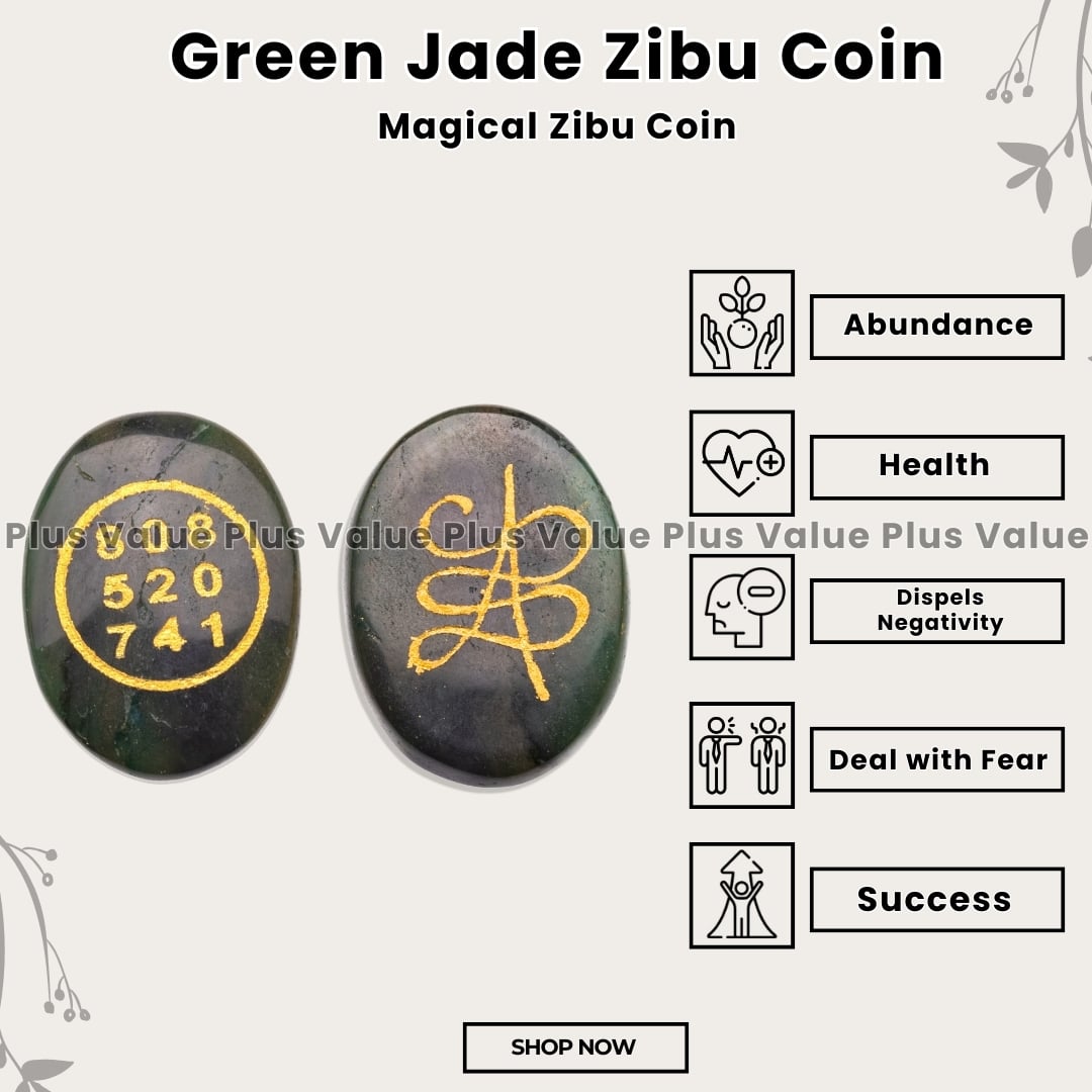 Green Jade Zibu Coin