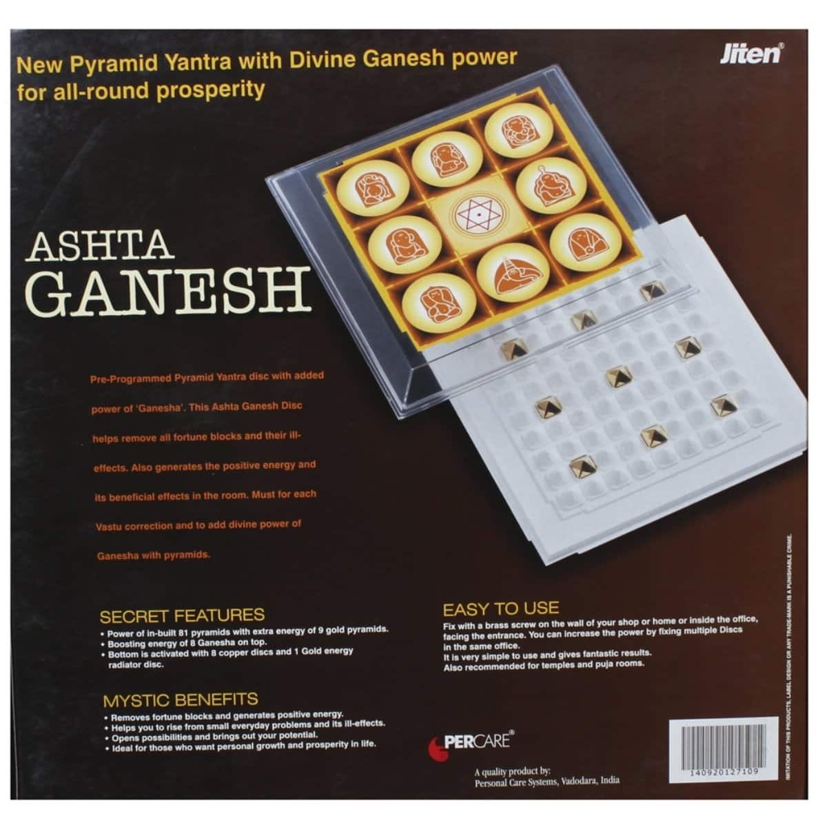 Buy Jiten Ashta Ganesh Disc Yantra Online in India