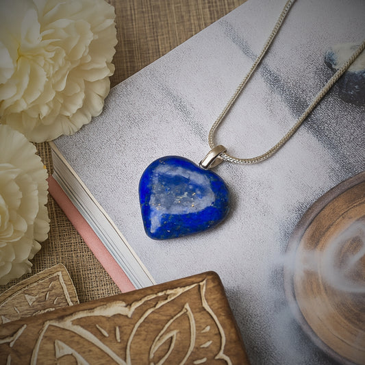 lapis lazuli heart pendant
