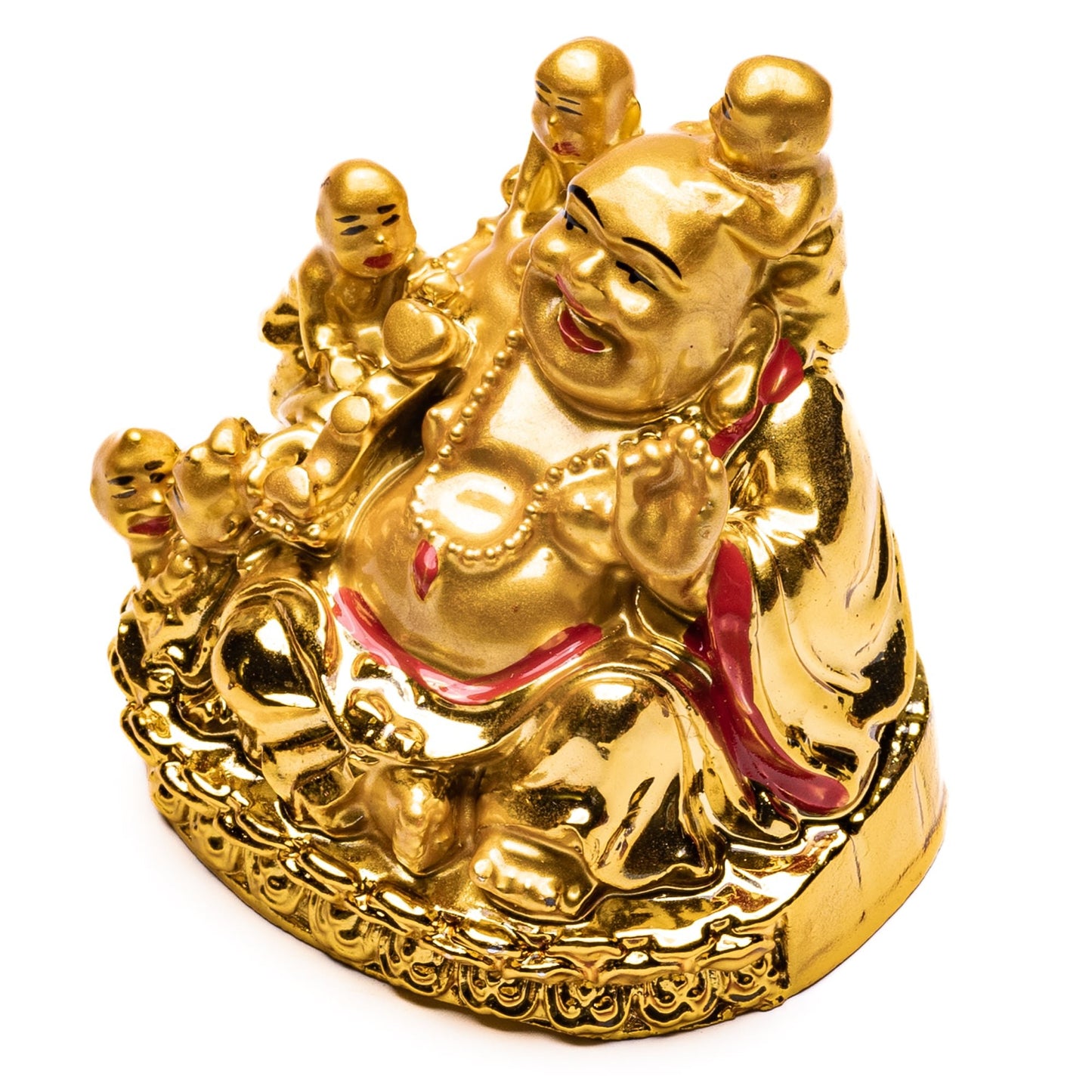 Laughing Buddha With Children Fengshui