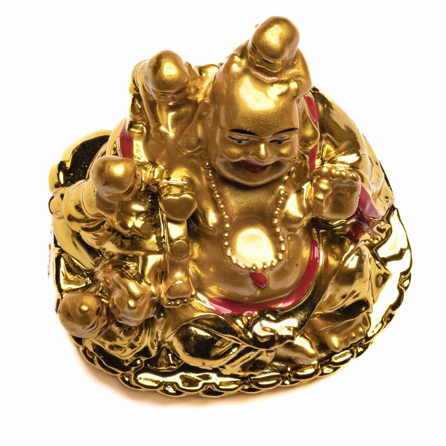 Laughing Buddha With Children Fengshui Item