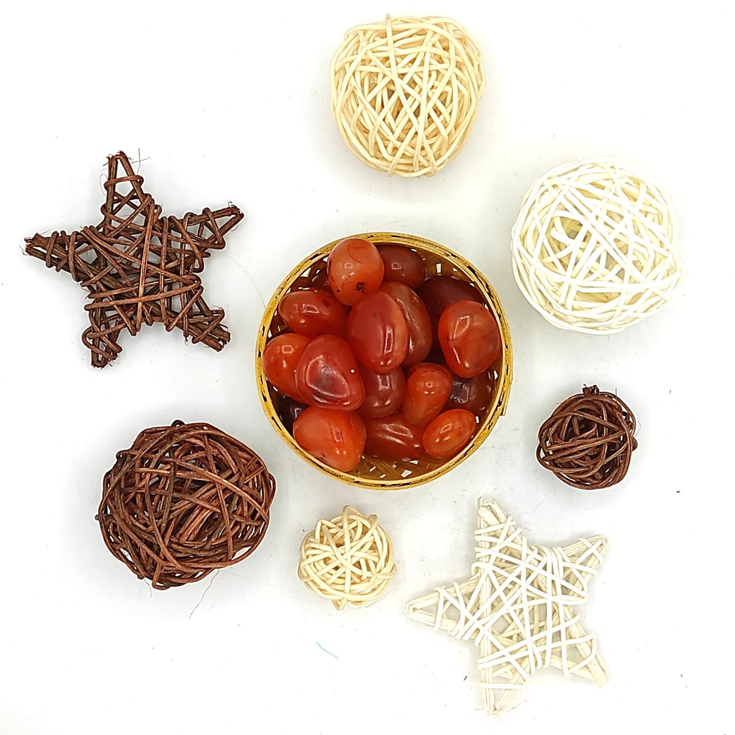 Natural Red Carnelian Stone Tumbled 200grams