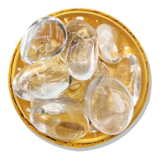 clear quartz crystal Tumbled