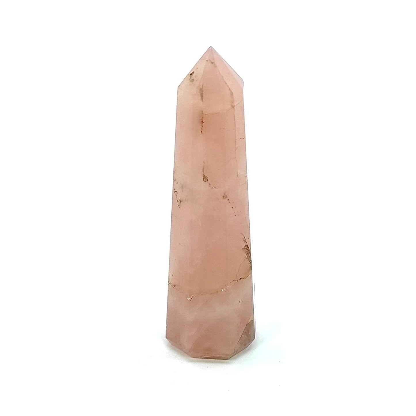 Natural Pink Rose Quartz Jumbo Healing Pencil Wand 56grams