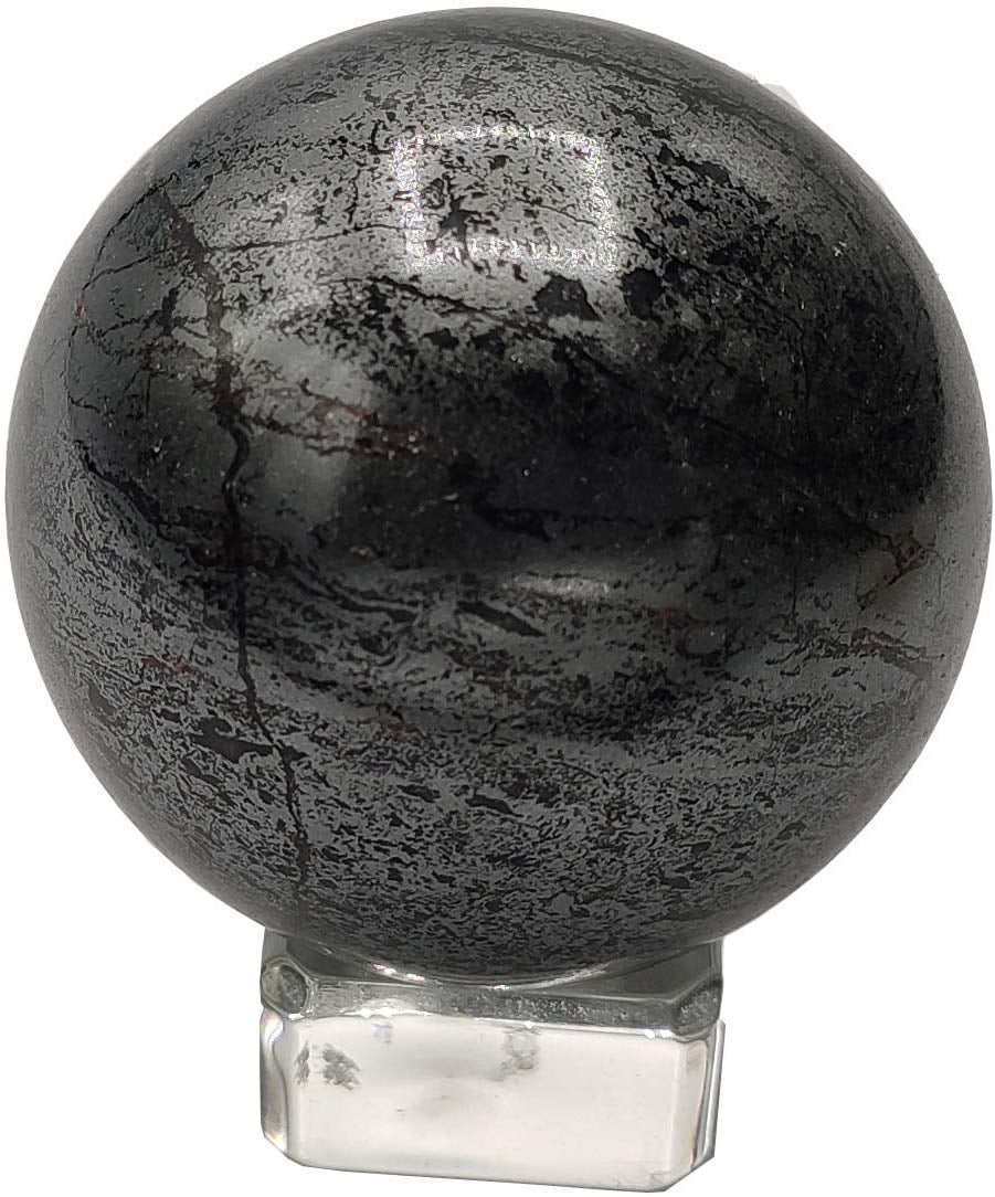 Hematite Crystal Quartz Polished Ball