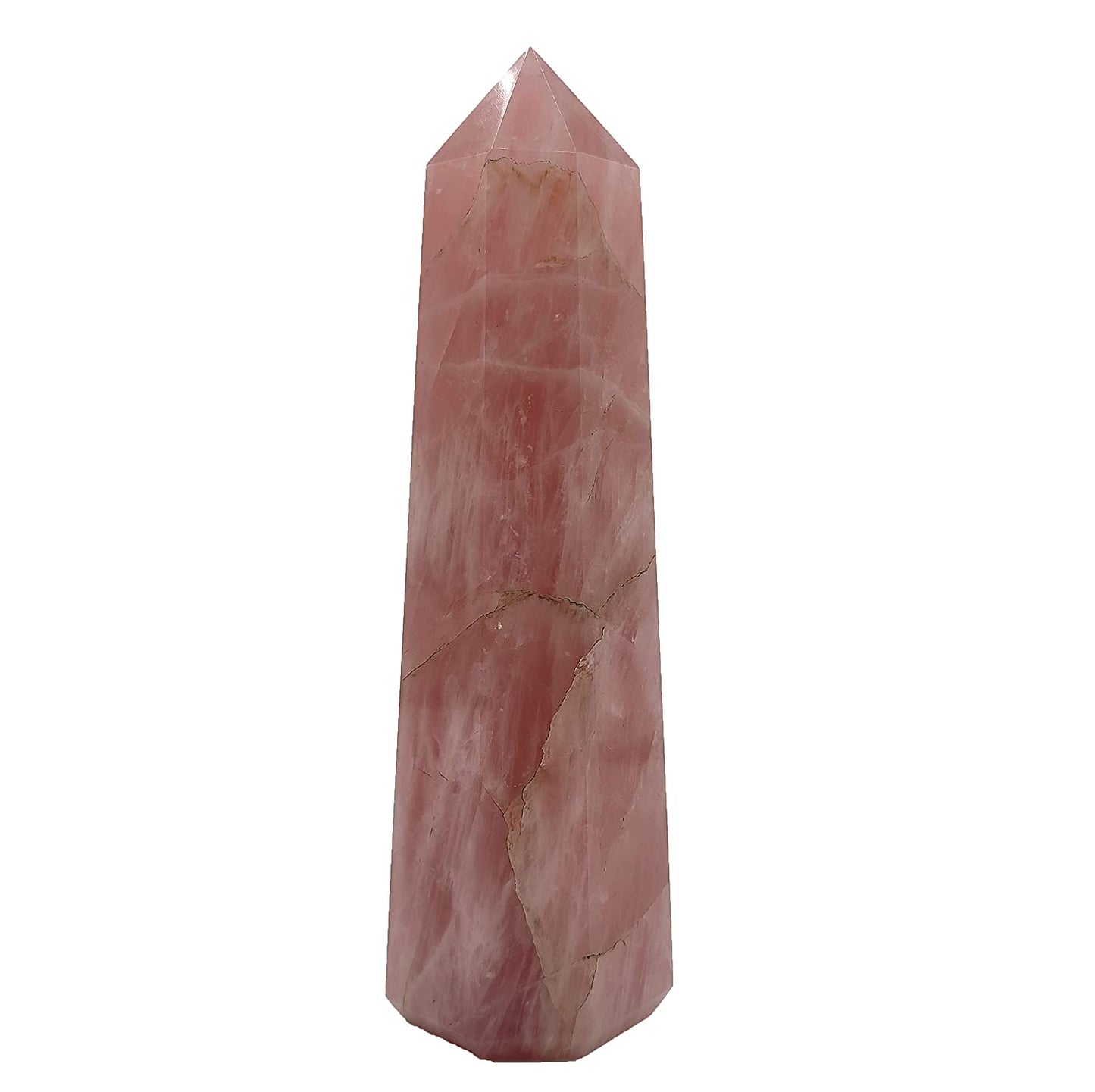 Pink Rose Quartz Jumbo Healing Wand Pencil 702grams