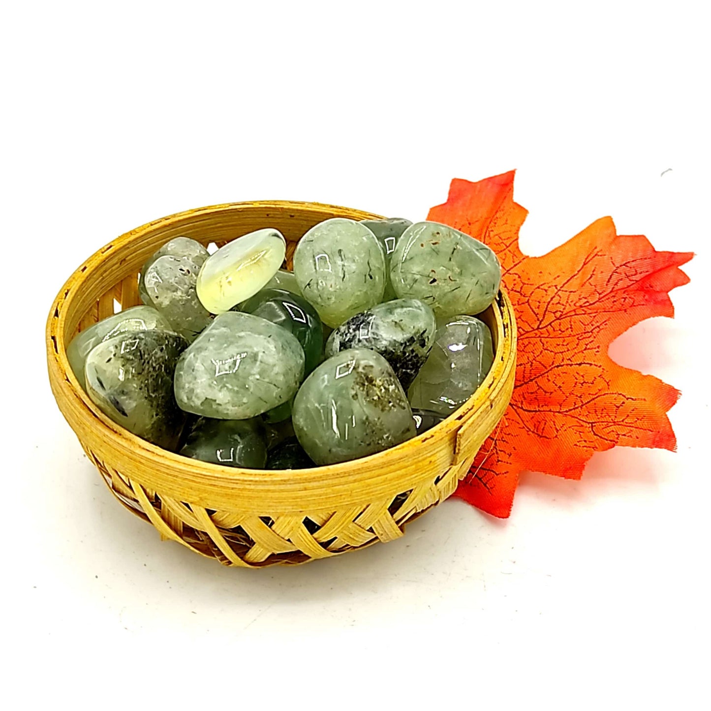 Prehnite Tumbled Pebble Stone 200grams