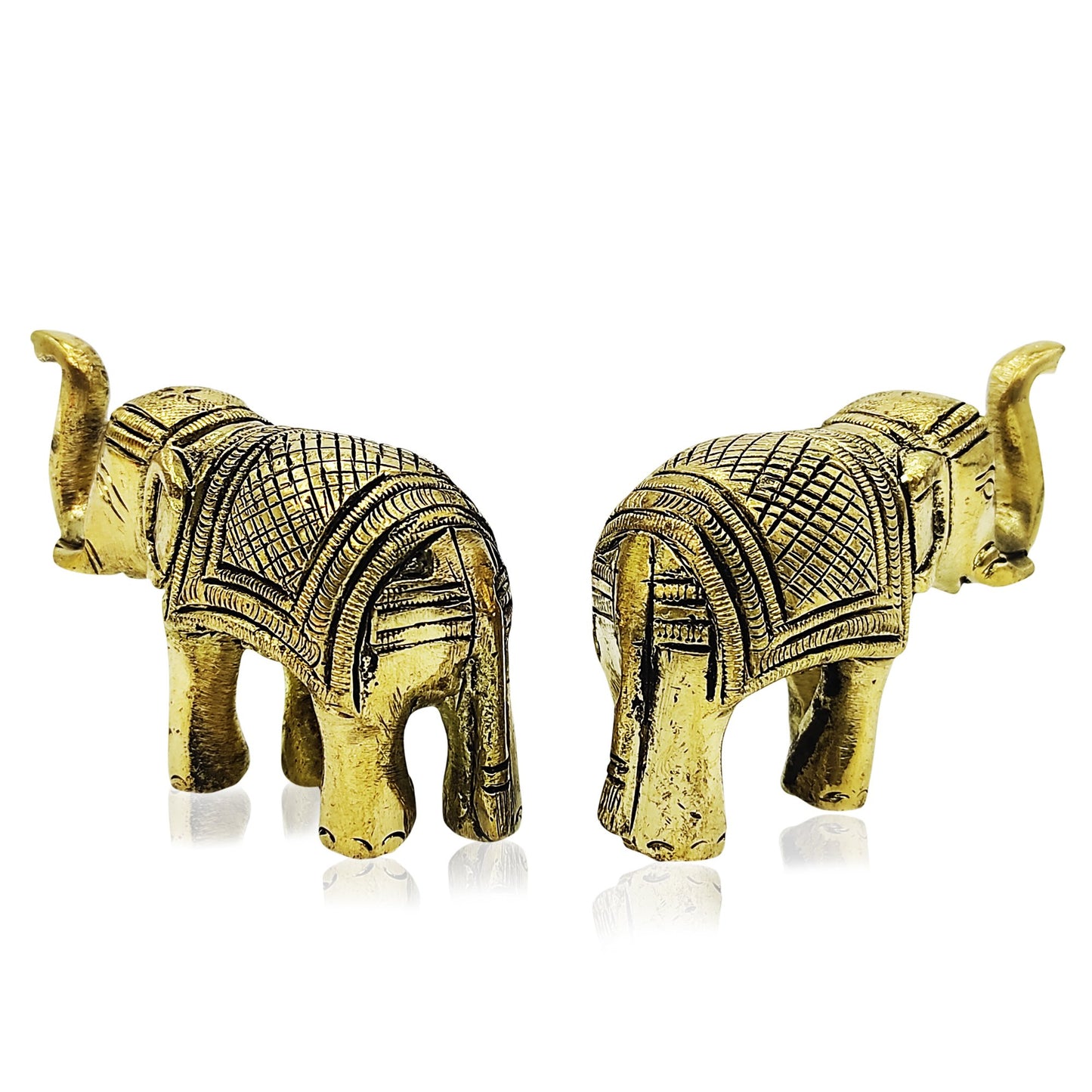 Premium Brass Elephant Pair Vastu Product Remedies