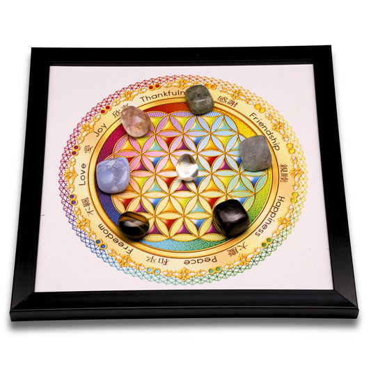 Buy personal  healing  vastu crystal grid - for  love, harmony & marraige (Pair) online in india