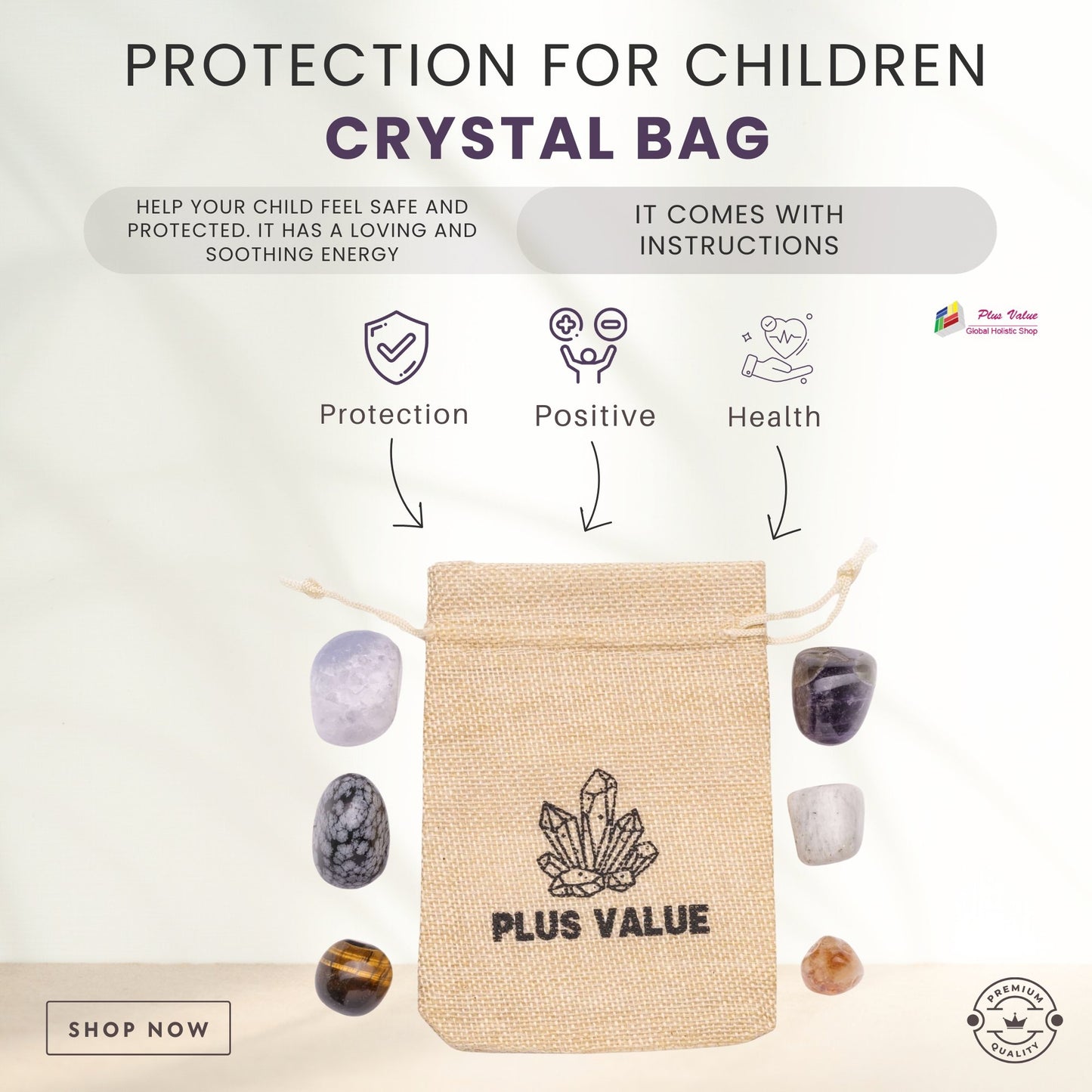 Protection-For-Children-Crystal-Bag