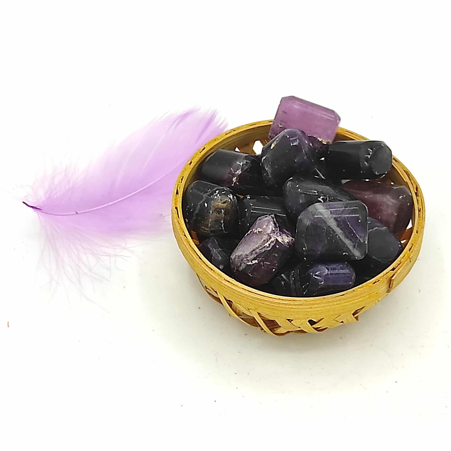 Purple Fluorite Tumbled Stone 200grams Pebbles