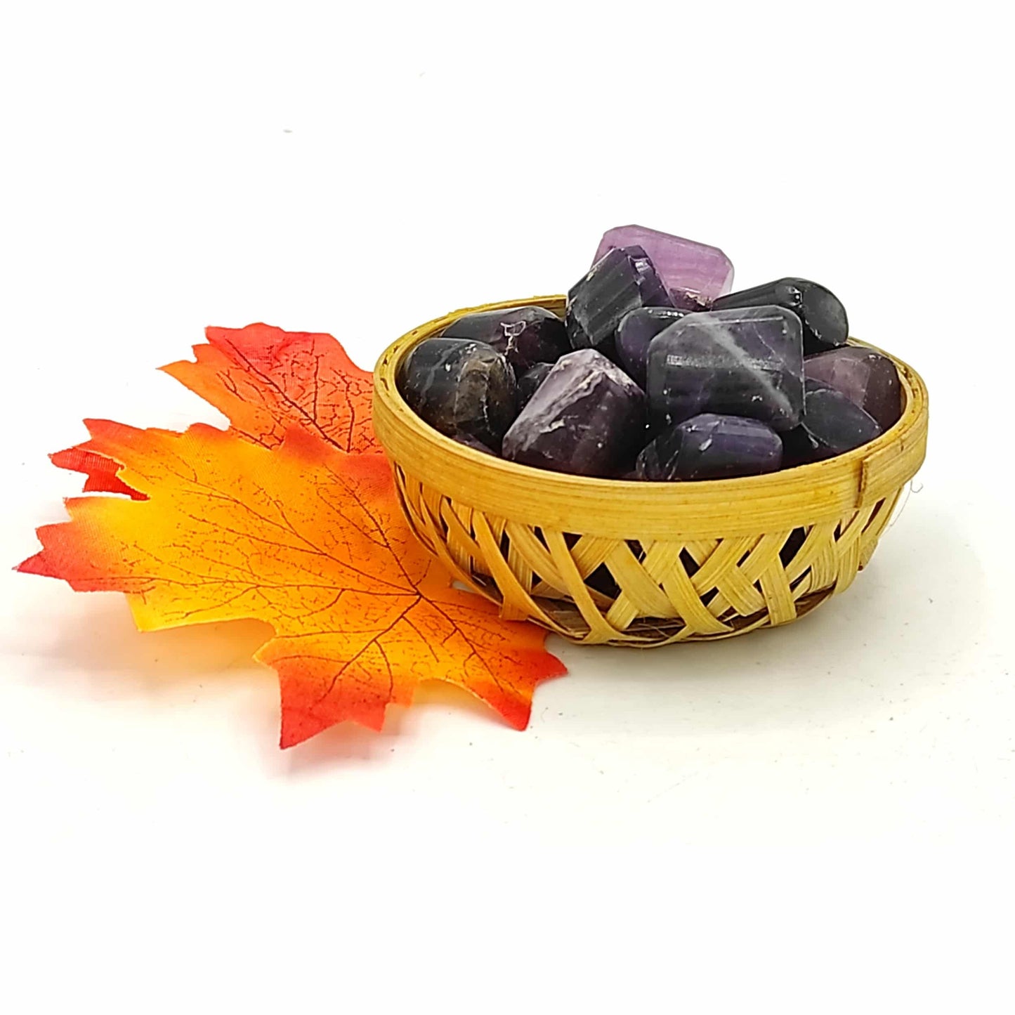 Purple Fluorite Tumble Stone Pebble 200grams