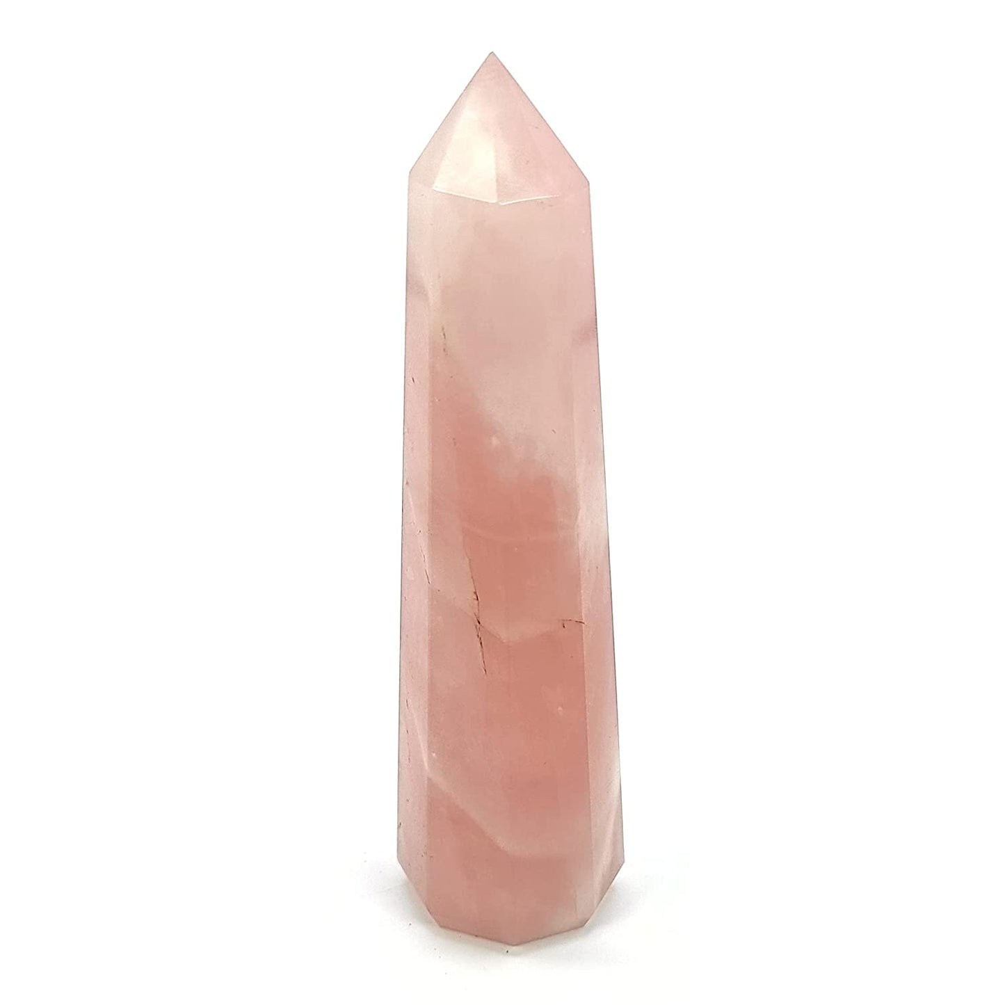 Rose Quartz Jumbo Healing Pencil Wand 212grams