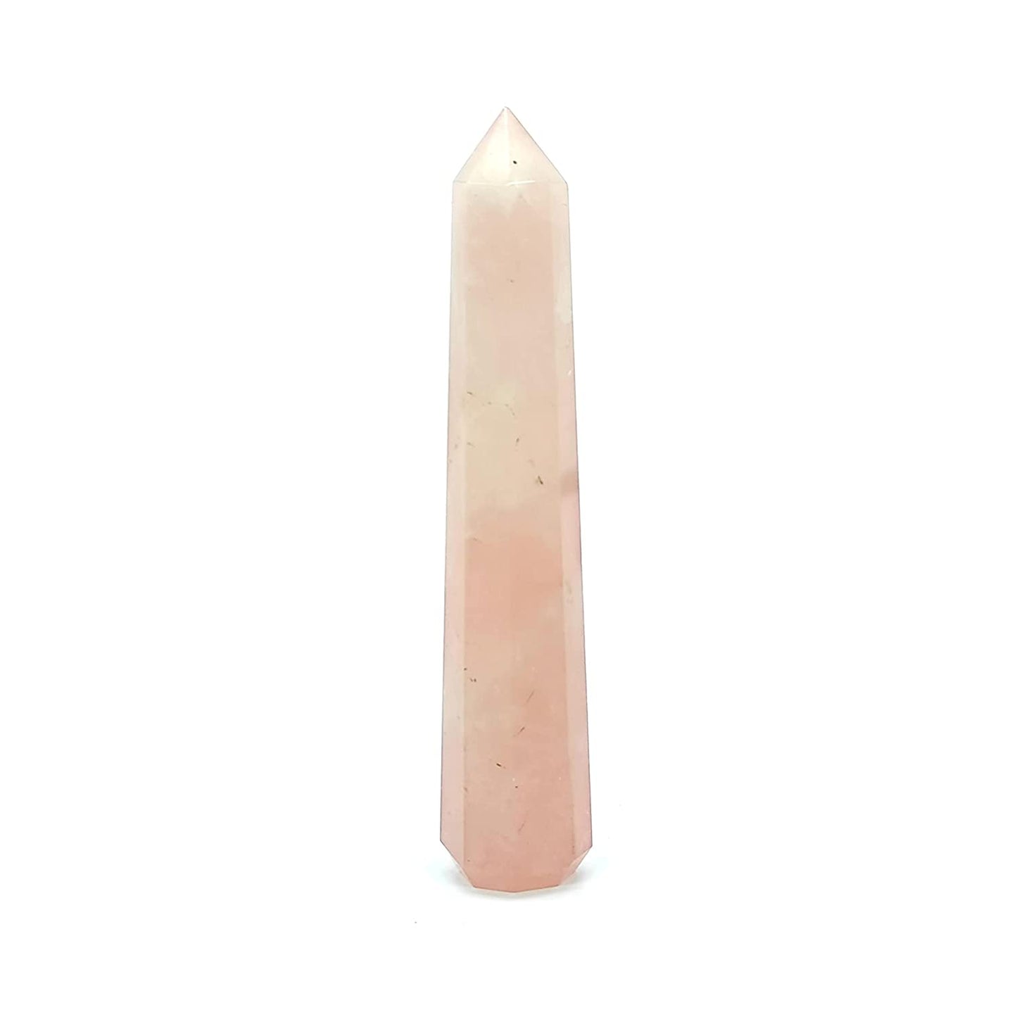 Rose Quartz Jumbo Healing Pencil Wand 66grams