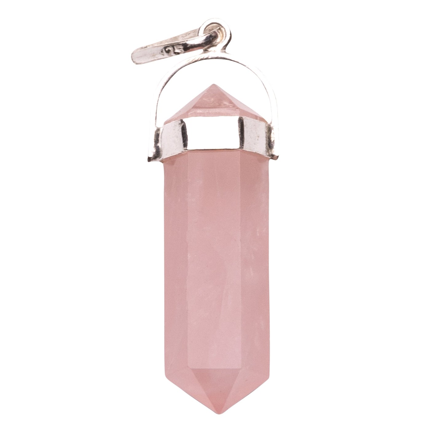 Rose Quartz Pencil Pendant