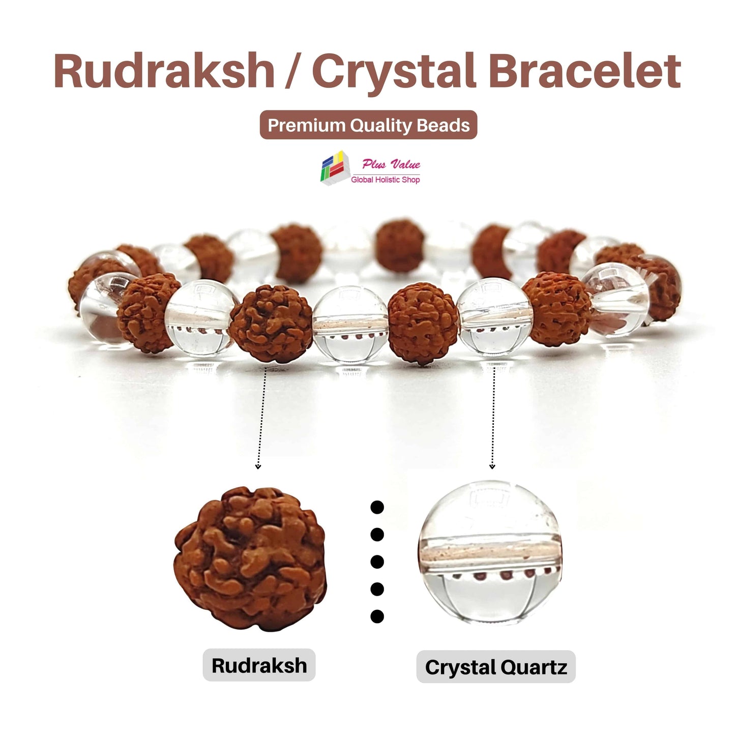 Rudraksh Crystal Bracelet