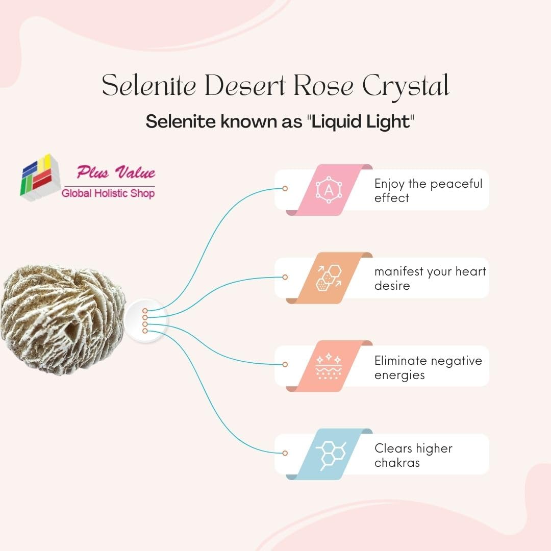 Selenite Desert Rose Stone