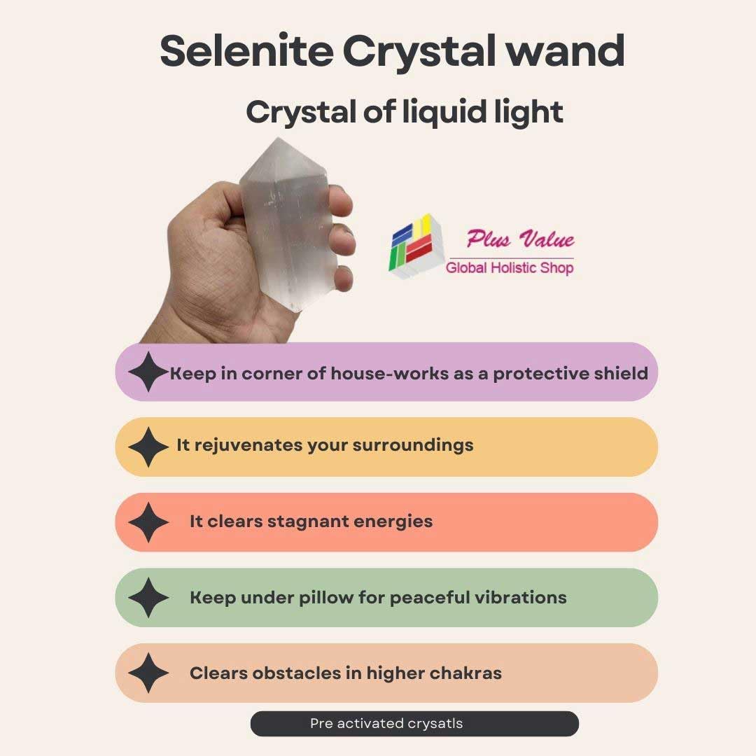 Selenite Jumbo Crystal Wand