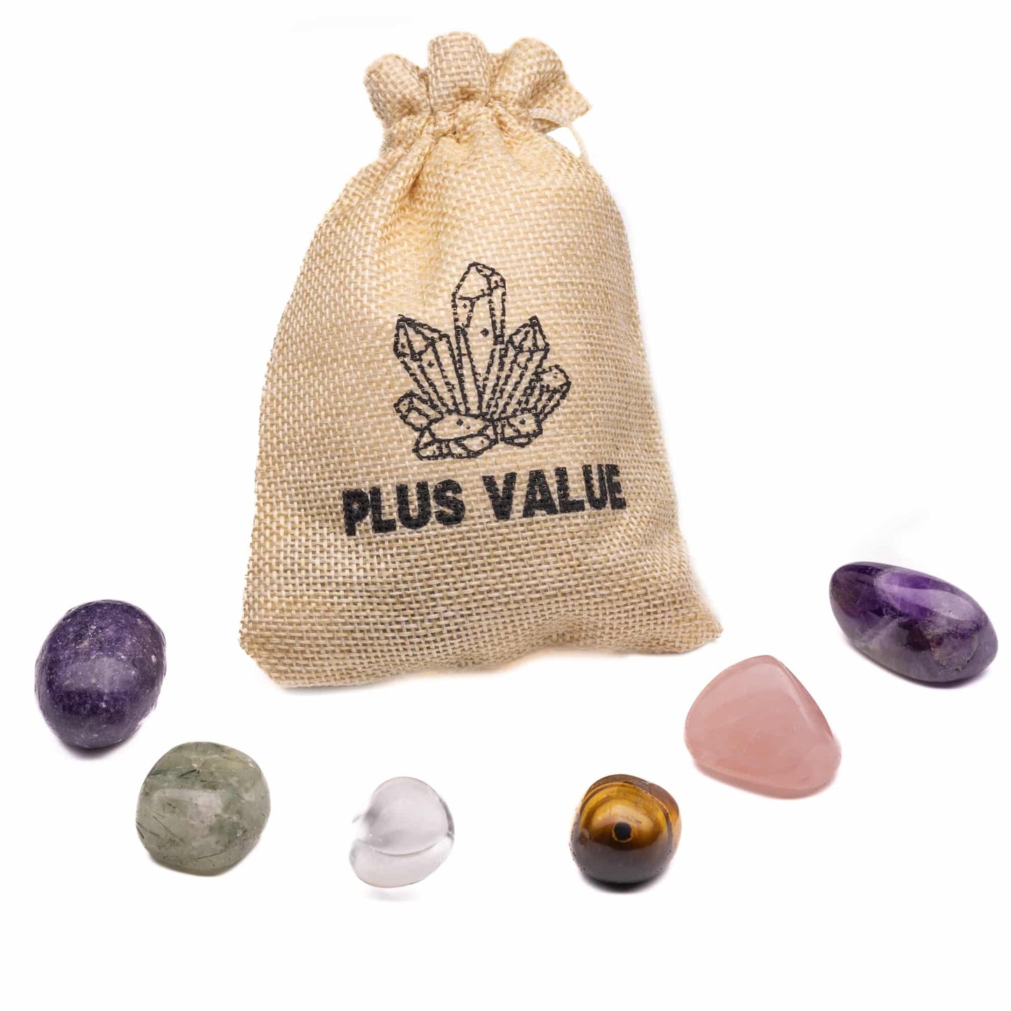 Spiritual Enlightenment Pocket Healing Crystal Bag