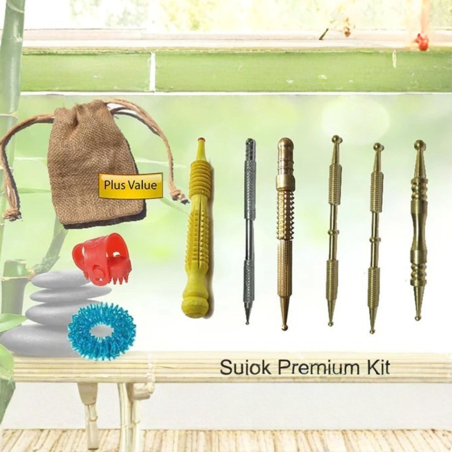 Sujok Kit Tools Premium Sujok Therapy - Acupressure, Massage Product - plusvalueindia