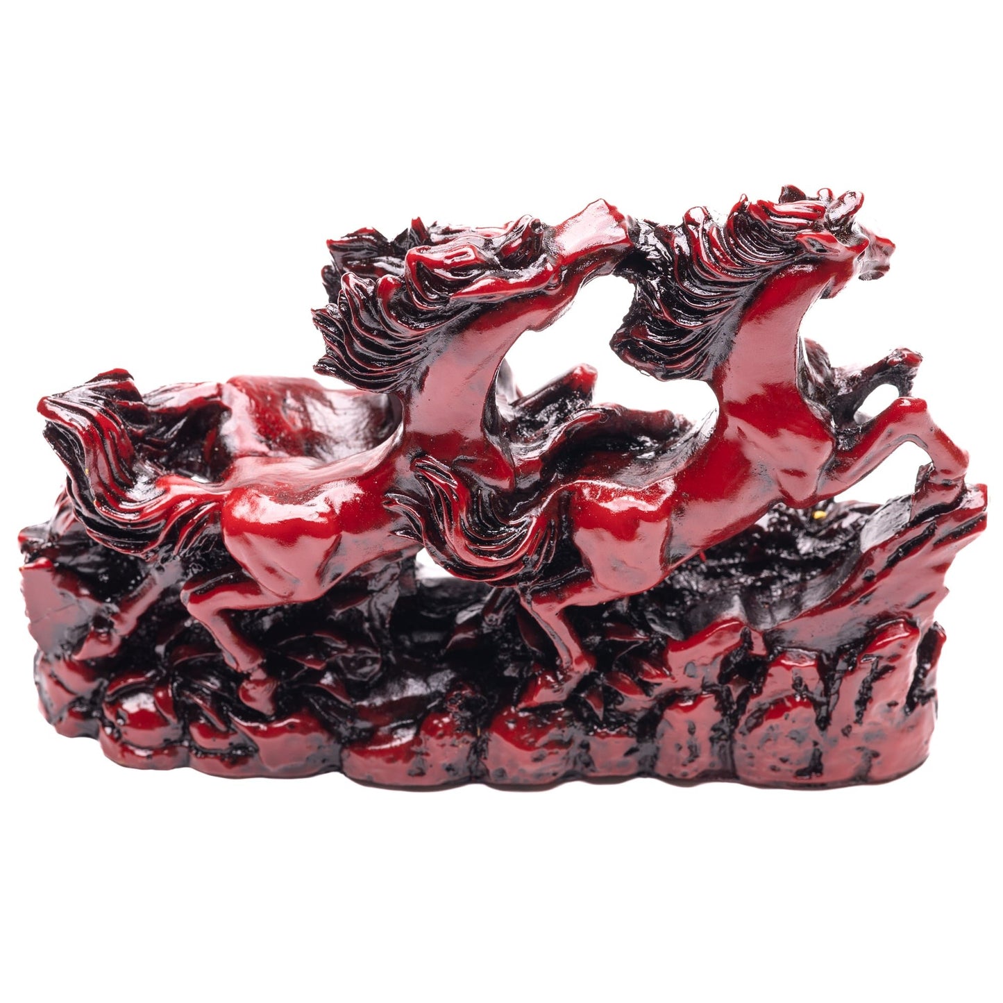 Three Red Running Horses Feng Shui Remedy