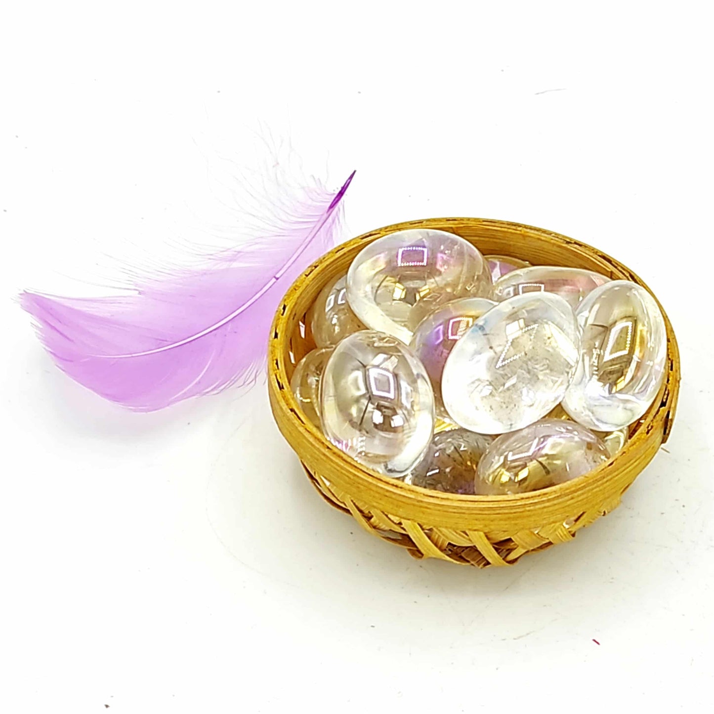 Titanium Aura Quartz - Rainbow Firing Tumbled