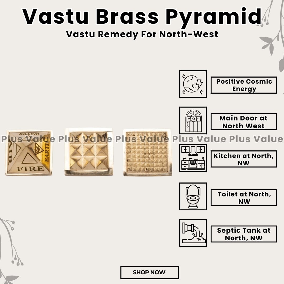Vastu Brass Pyramid 1.75inch