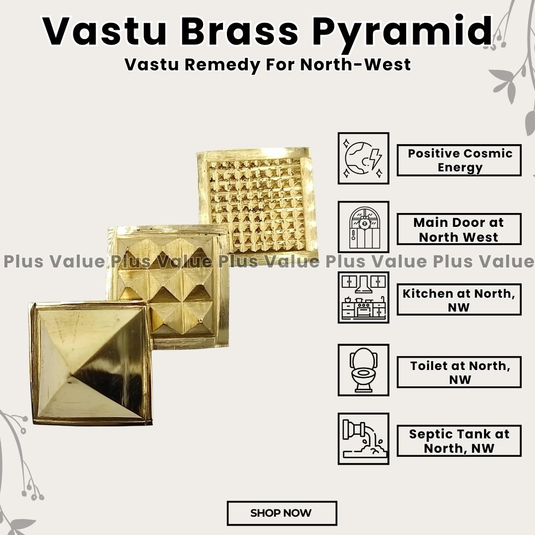 Vastu Brass Pyramid 1inch