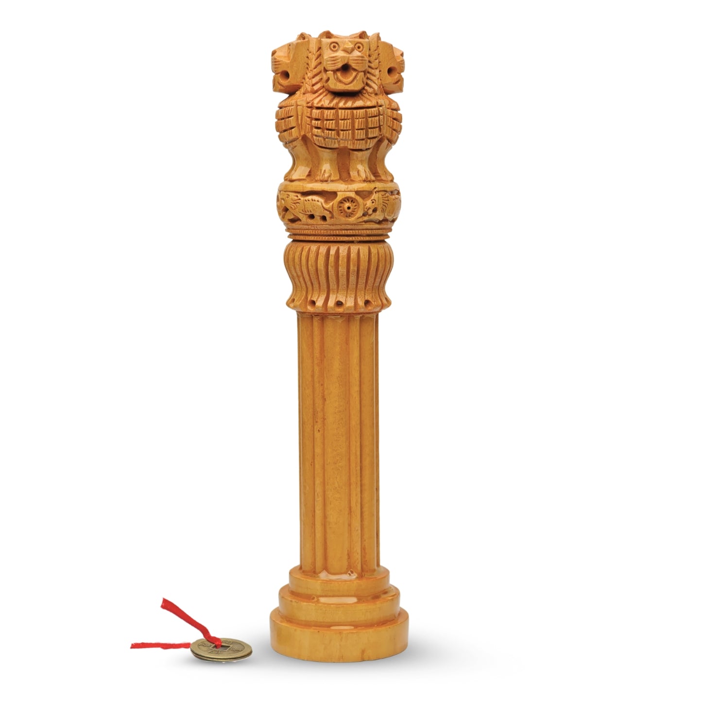 wooden ashoka pillar