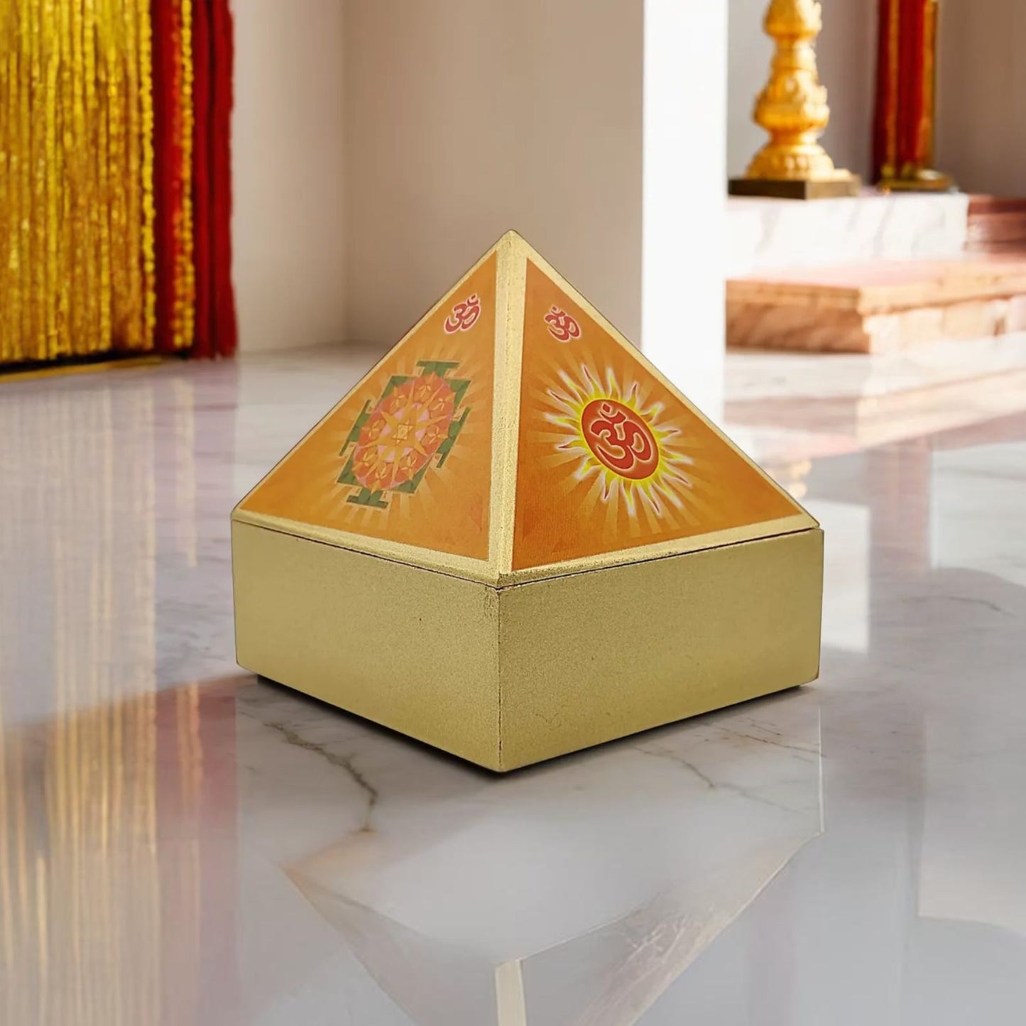 Wooden-Pyramid-WishBox 4 inch