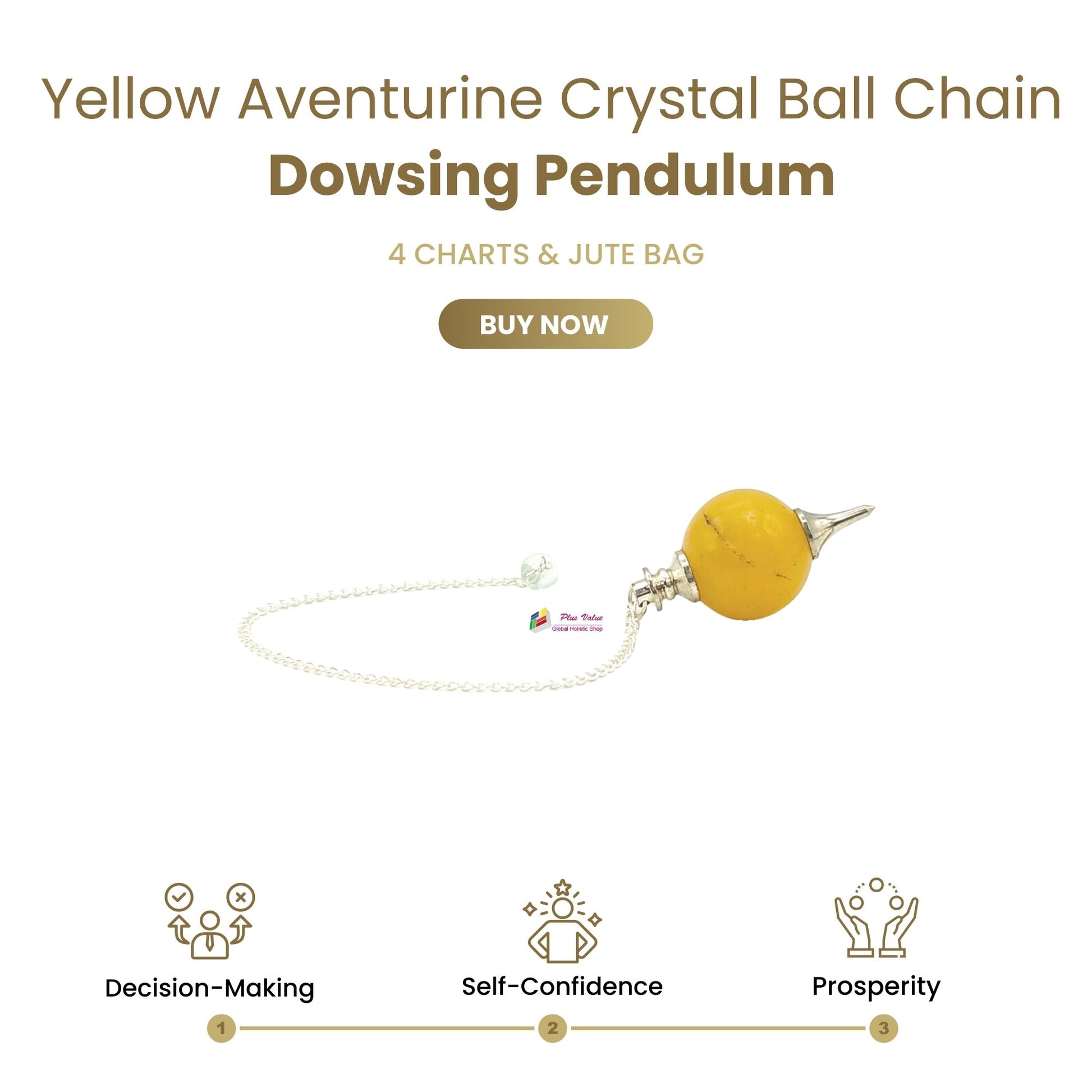 Yellow-Aventurine-Crystal-Ball-Chain-Dowsing-Pendulum