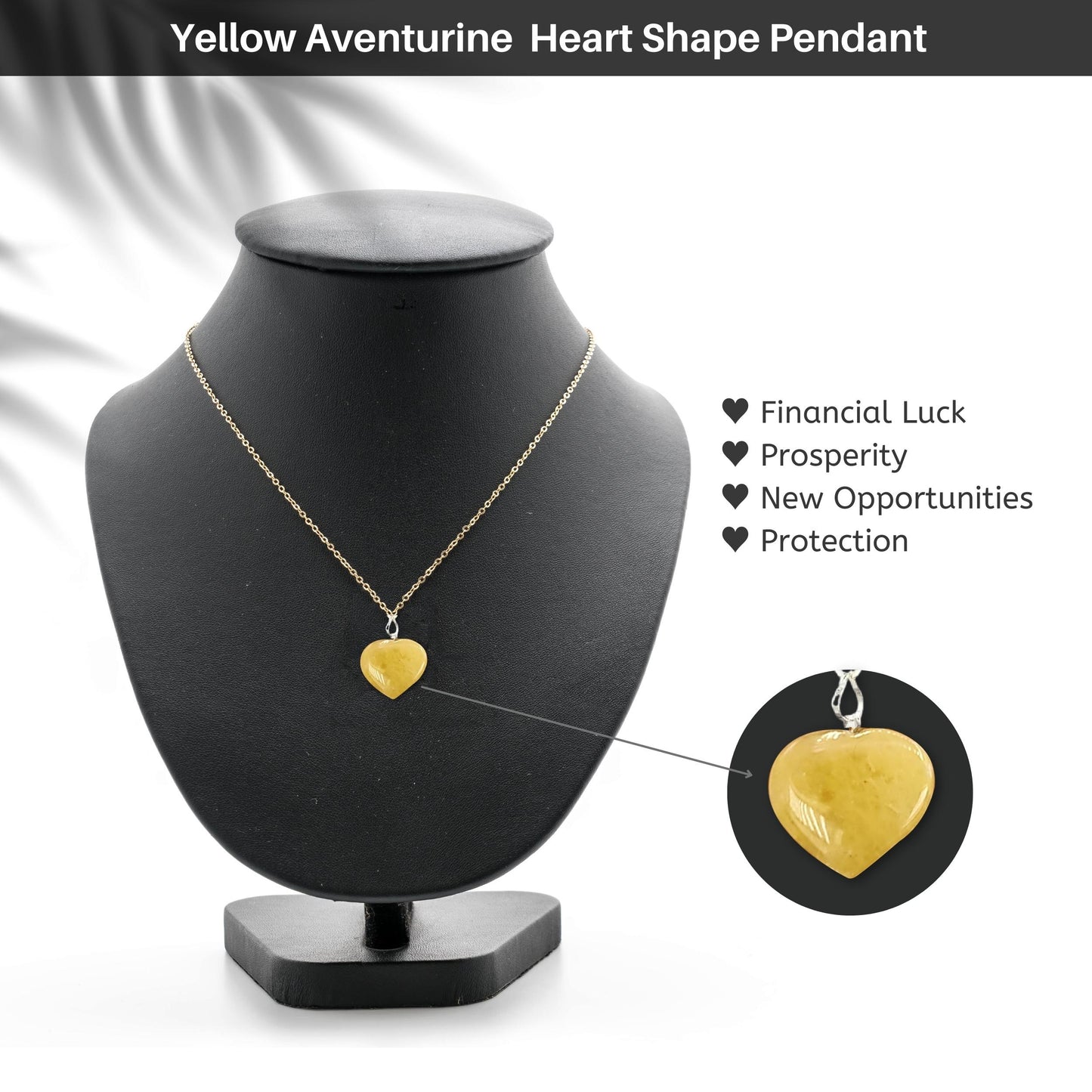 Yellow-Aventurine-Heart-Shape-Pendant