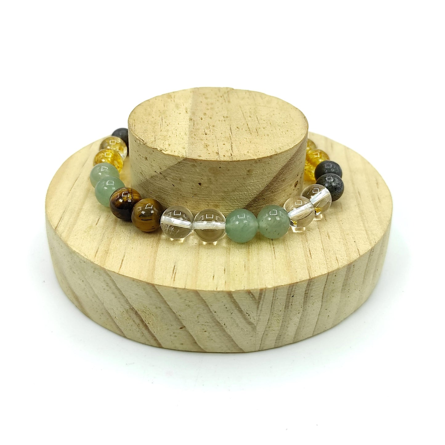 abundance stone bracelet 8mm healing crystal reiki