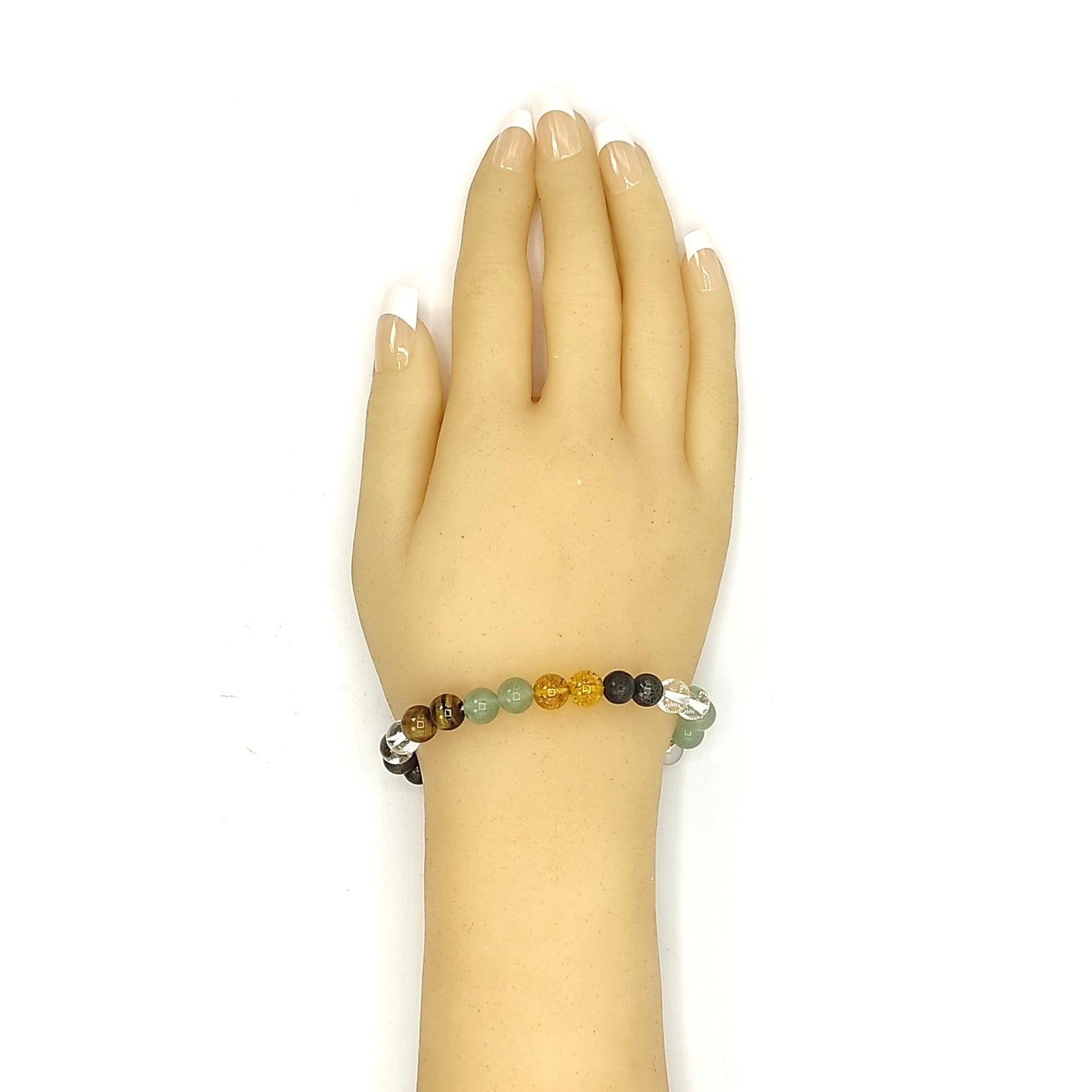 abundance stone bracelet 8mm healing reiki crystal